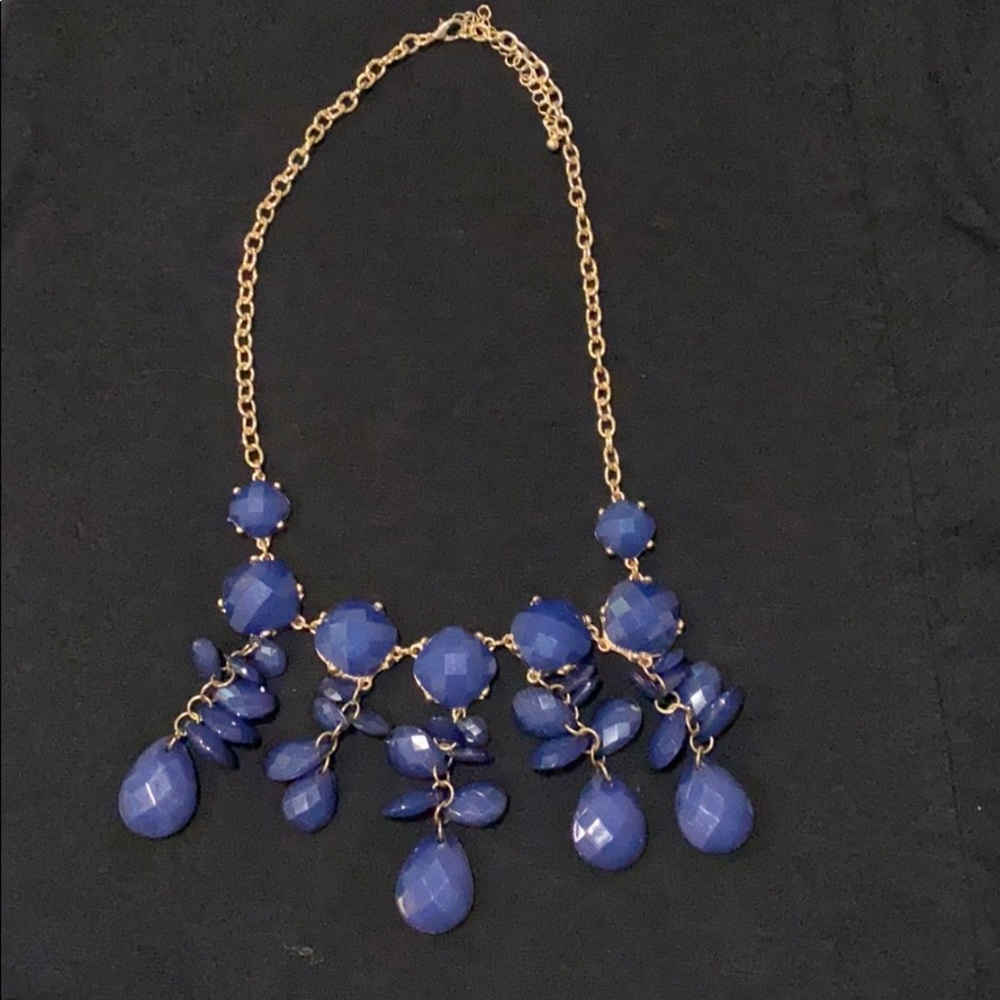Blue bubble necklace